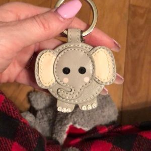 Coach elephant keychain!